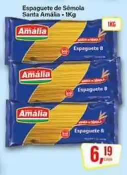 Rede Supermarket Espaguete de Sêmola Santa Amália oferta