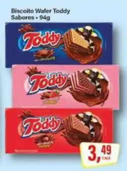 Rede Supermarket Biscoito Wafer Toddy Sabores oferta