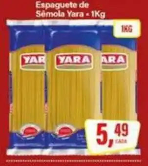 Rede Supermarket Espaguete de Sêmola Yara oferta