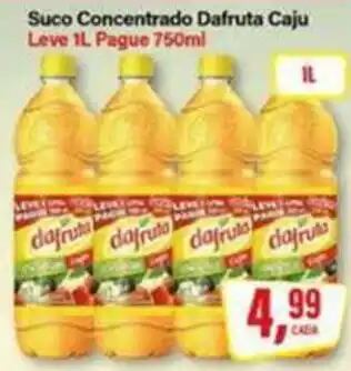 Rede Supermarket Suco Concentrado Dafruta Caju oferta