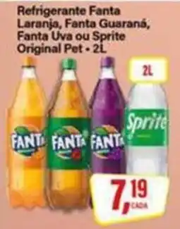 Rede Supermarket Refrigerante Fanta Laranja, Fanta Guaraná, Fanta Uva ou Sprite Original oferta