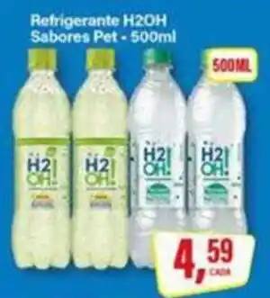 Rede Supermarket Refrigerante H2OH Sabores Pet oferta