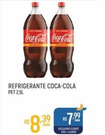 Supermercado Guará Refrigerante Coca-Cola pet 2.5L oferta