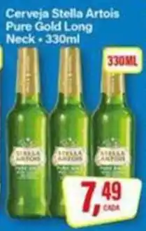 Rede Supermarket Cerveja stella artois pure gold long neck oferta