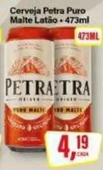 Rede Supermarket Cerveja Petra Puro Malte Latão oferta