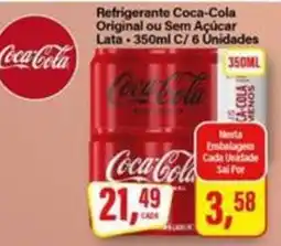 Rede Supermarket Refrigerante Coca-Cola Original ou Sem Açúcar oferta