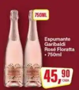 Rede Supermarket Espumante Garibaldi Rosé Floratta oferta