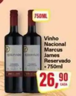 Rede Supermarket Vinho Nacional Marcus James Reservado oferta