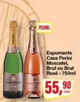 Rede Supermarket Espumante Casa Perini Moscatel, Brut ou Brut Rosé oferta