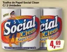 Rede Supermarket Toalha de papel social clean oferta