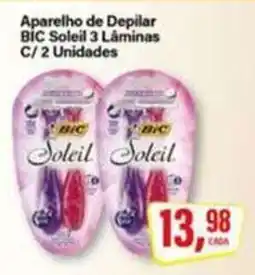 Rede Supermarket Aparelho de Depilar Bic Soleil 3 Lâminas oferta