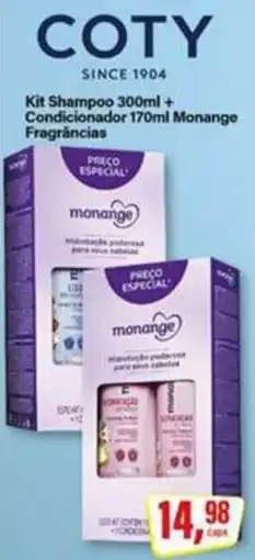 Rede Supermarket Kit Shampoo 300ml + Condicionador 170ml Monange Fragrâncias oferta
