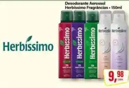 Rede Supermarket Desodorante Aerossol Herbíssimo Fragrâncias oferta
