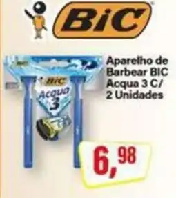 Rede Supermarket Aparelho de Barbear BIC Acqua 3 C/ 2 Unidades oferta