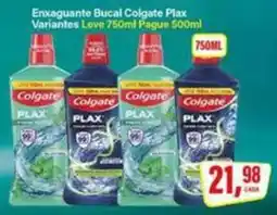 Rede Supermarket Enxaguante Bucal Colgate Plax oferta