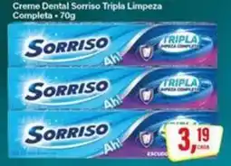 Rede Supermarket Creme Dental Sorriso Tripla Limpeza Completa oferta