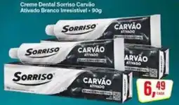 Rede Supermarket Creme Dental Sorriso Carvão Ativado Branco Irresistível oferta