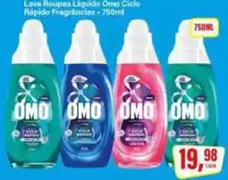 Rede Supermarket Lava Roupas Líquido Omo Ciclo Rápido Fragrâncias oferta