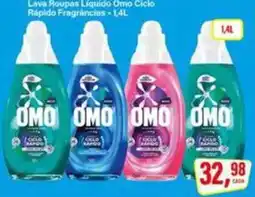 Rede Supermarket Lava Roupas Líquido Omo Ciclo Rápido Fragrâncias oferta