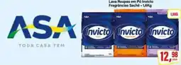 Rede Supermarket Lava Roupas em Pó Invicto Fragrâncias Sachê oferta
