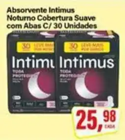 Rede Supermarket Absorvente Intimus Noturno Cobertura Suave com Abas C oferta