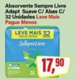 Rede Supermarket Absorvente Sempre Livre Adapt Suave C/ Abas C oferta