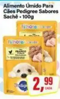 Rede Supermarket Alimento Úmido Para Cães Pedigree Sabores oferta