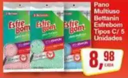 Rede Supermarket Pano multiuso bettanin estrefbom tipos c/ 5 unidades oferta