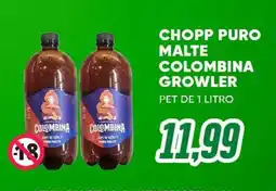 Villefort Atacadista Chopp puro malte colombina growler oferta
