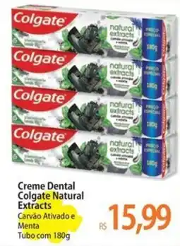 Atacadão Creme Dental Colgate Natural Extracts Carvão Ativado e Menta oferta