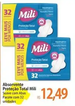 Atacadão Absorvente Proteção Total Mili Suave com Abas oferta