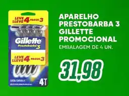 Villefort Atacadista aparelho prestobarba 3 gillette oferta