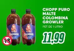 Villefort Atacadista Chopp puro malte colombina growler oferta