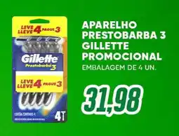 Villefort Atacadista aparelho prestobarba 3 gillette oferta