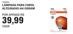 AutoZone Lâmpada para farol alto/baixo h4 osram oferta