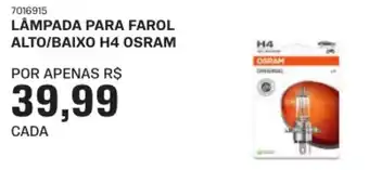 Lâmpada para farol alto/baixo h4 osram