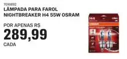 AutoZone Lâmpada para farol nightbreaker h4 55w osram oferta