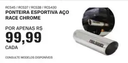 AutoZone Ponteira esportiva aço race chrome oferta