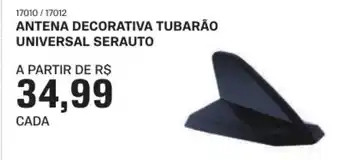 Antena decorativa tubarão universal seraauto
