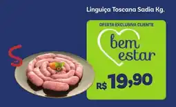 Covabra Supermercados Linguiça Toscana Sadia oferta