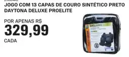 AutoZone Jogo com 13 capas de couro sintético preto daytona deluxe proelite oferta