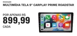 AutoZone Multimídia tela 9" carplay prime roadstar oferta