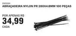 AutoZone Abraçadeira nylon pr 280x4.8mm 100 peças oferta