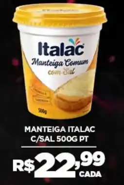 DB Supermercados Manteiga Italac com Sal oferta