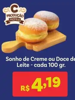 Covabra Supermercados Sonho de Creme ou Doce de Leite oferta