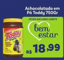 Covabra Supermercados Achocolatado em pó toddy 750gr oferta
