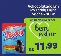 Covabra Supermercados Achocolatado em po toddy light oferta