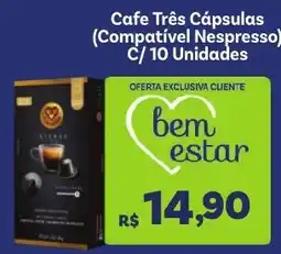 Covabra Supermercados Cafe Três Cápsulas oferta