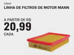 AutoZone Linha de filtros de motor mann oferta