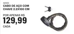 AutoZone Cabo de aço com chave oferta